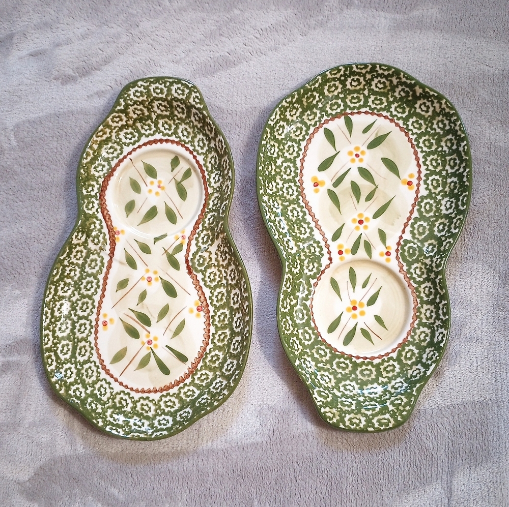 Temp-tations by Tara Temptations by Tara Snack Plates Old World Green